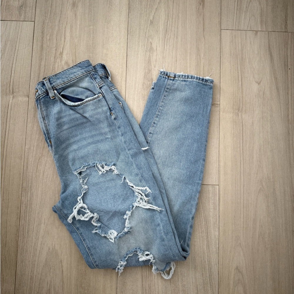 BDG Light Blue Distressed Boyfriend Jeans